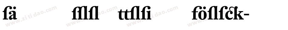 DTLProkyonST Bold字体转换